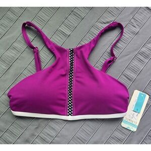 Sunsets Purple High Neck Bikini Top – Size Small – NWT